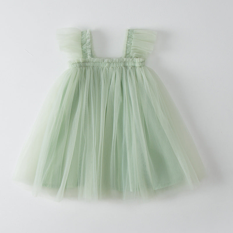 Damen Tüll Kleid Drune