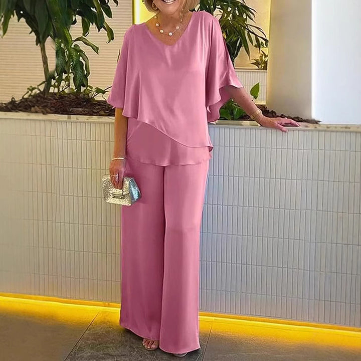 Damen Jumpsuit mit elegantem Layering und großzügigem Schnitt Drune