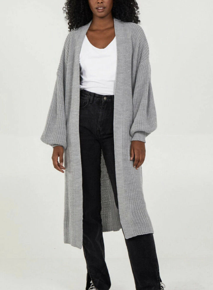 Damen Großer Strickcardigan mit luftiger Silhouette und voluminösen Ärmeln Drune