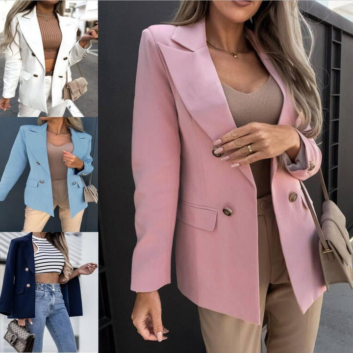 Damen modischer Blazer mit doppelter Knopfleiste Drune