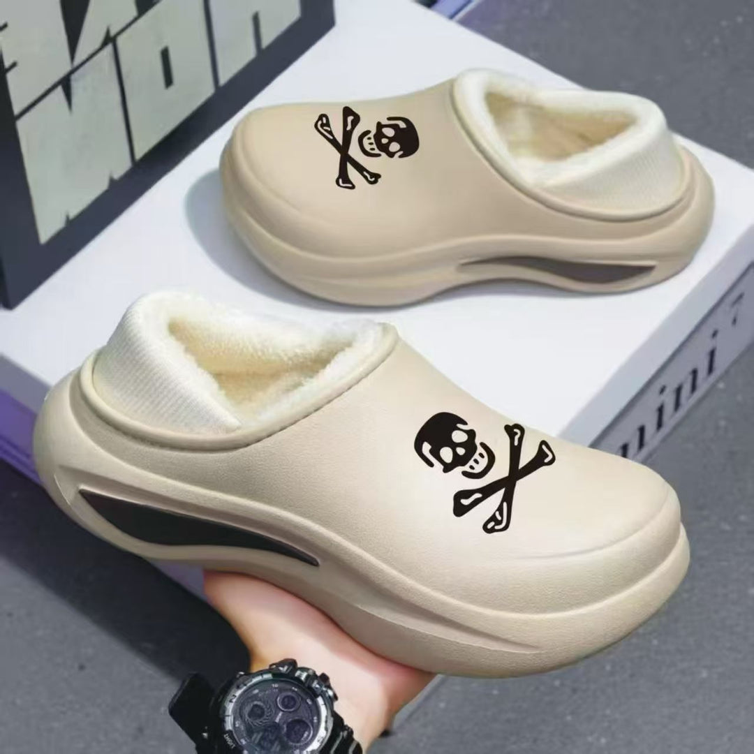 Damen Gefütterte Komfort-Clogs mit Teddyfutter und stoßdämpfender Profilsohle Drune
