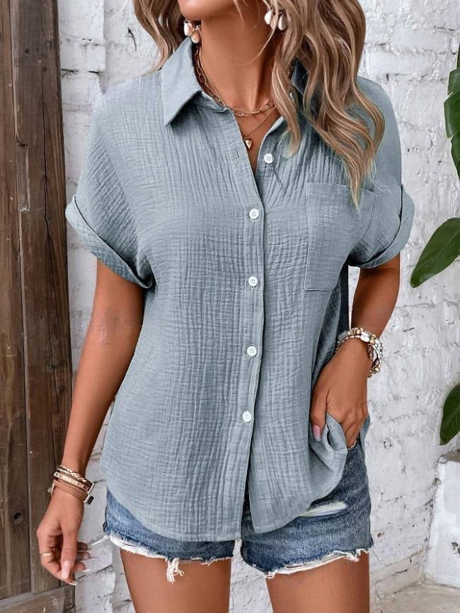 Damen lässige Hemdbluse Drune