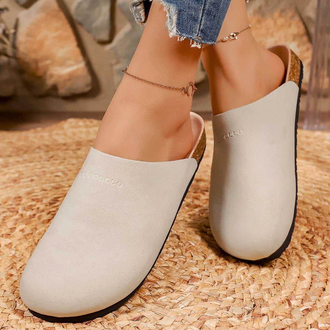 Damen Bequeme Clogs aus weichem Wildleder mit anatomisch geformtem Fußbett Drune