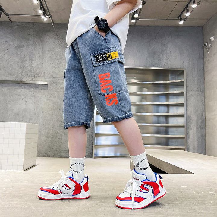 Unisex lässige Cargo-Shorts mit tiefen Taschen Drune