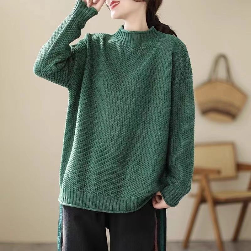 Damen Grobstrickpullover Drune