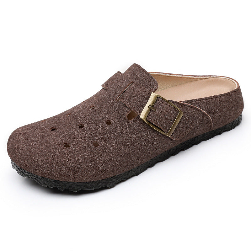 Damen Komfortable Clogs mit verstellbarem Riemen Drune