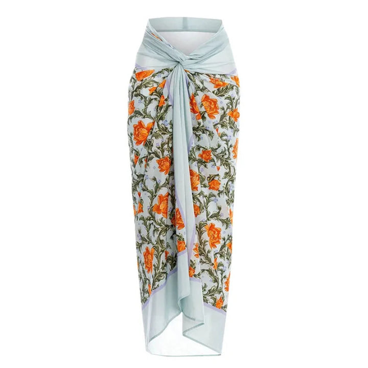Damen Hochwertiger einteiliger Badeanzug mit außergewöhnlichem Schnitt und floralen Details Drune