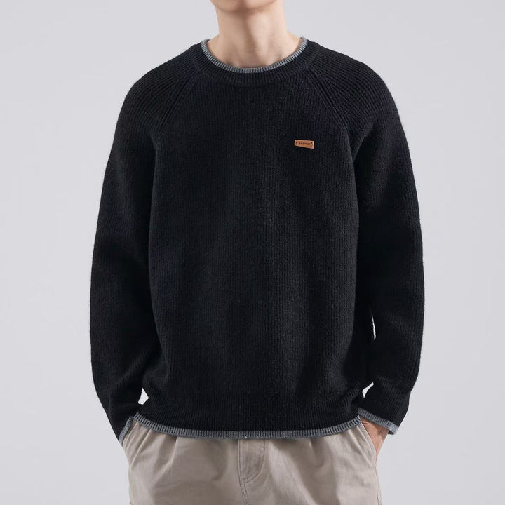 Herren Gemütlicher Strickpullover Drune