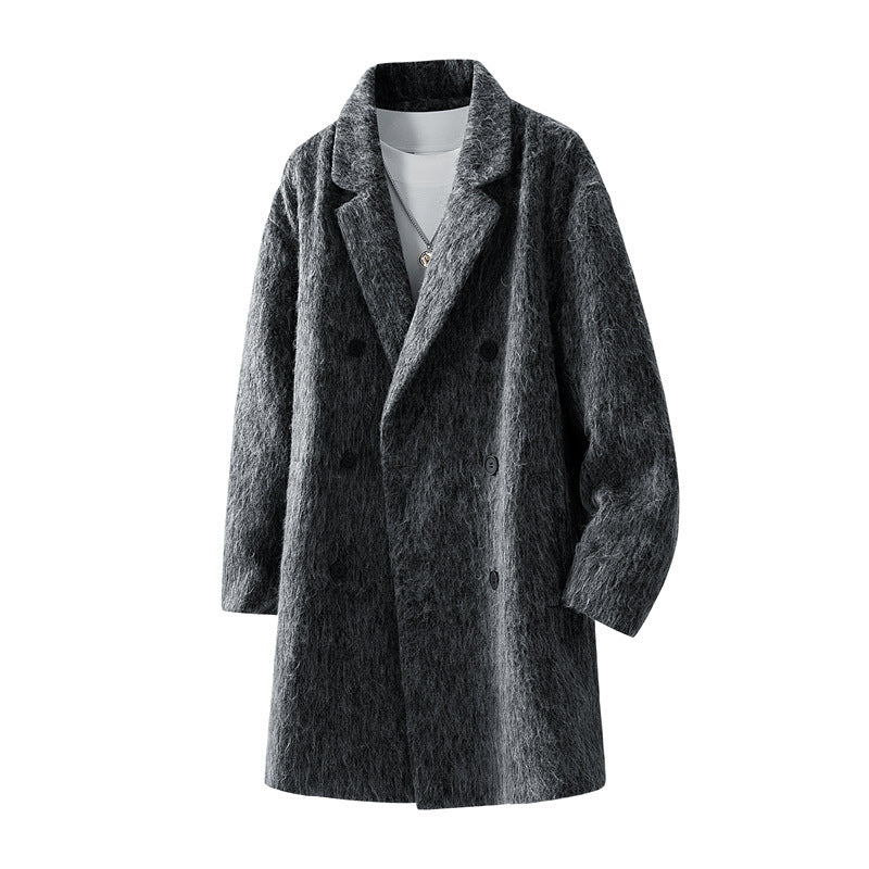 Damen Modische Wollmantel Drune