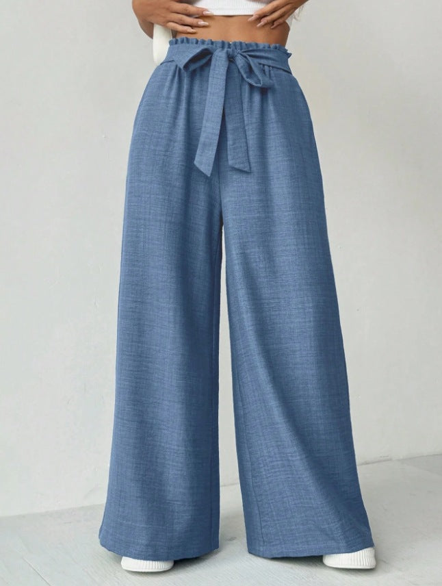 Damen Weit geschnittene Hosen mit verstellbarem Bund Drune