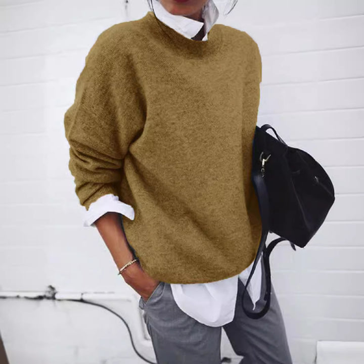 Damen Oversize Kuscheliger Strickpullover mit Lockere Passform, Fallenden Schultern und Mohair-Look Drune