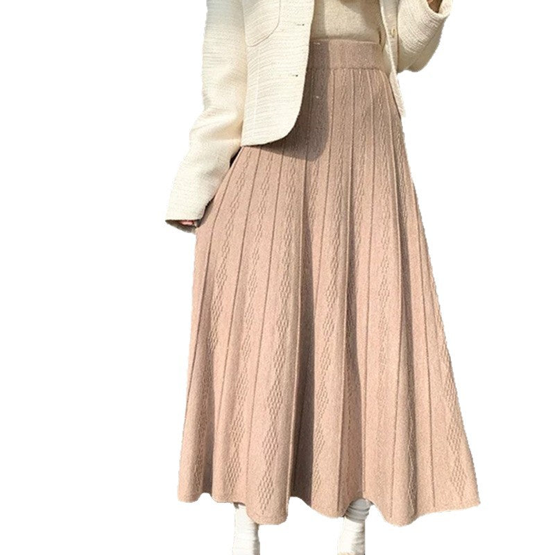 Damen Eleganter Maxirock mit strukturiertem Design Drune