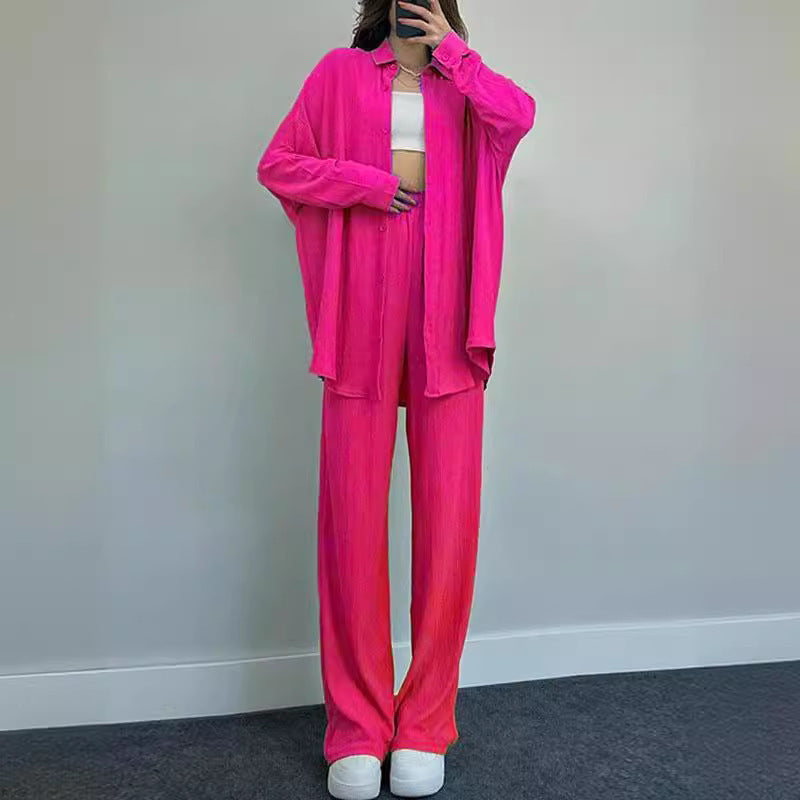 Damen lässiger Overall mit schickem Hemd Drune