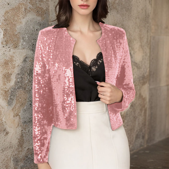 Damen Paillettenjacke im modernen Schnitt Drune