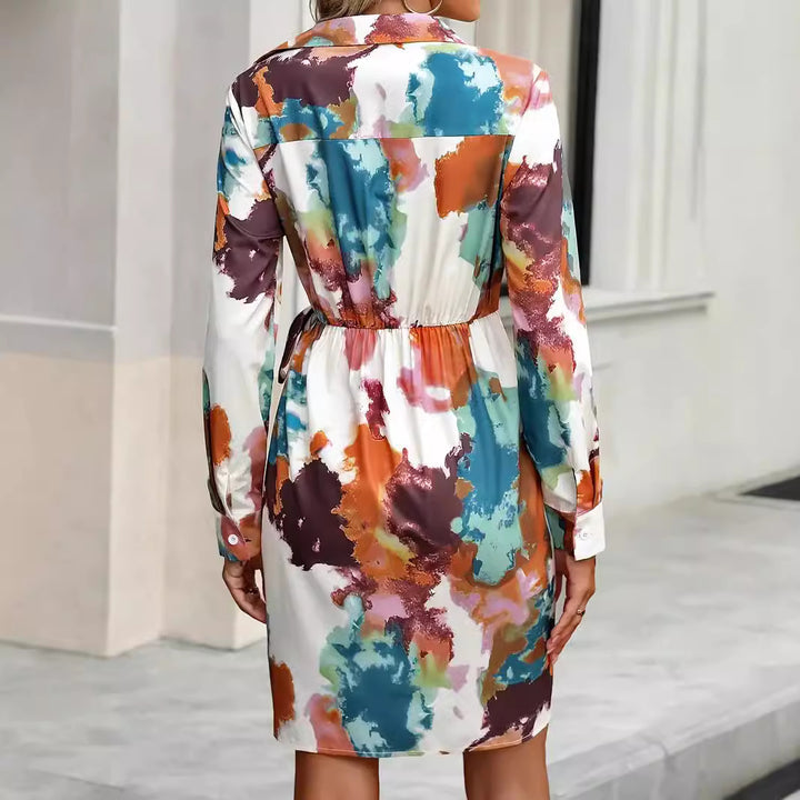 Damen Wickelkleid mit geschmackvollem Farbverlauf Drune