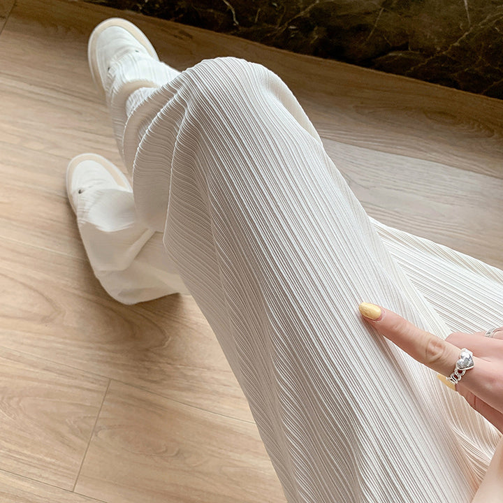Damen Plissierte Weitbein-Hosen Drune