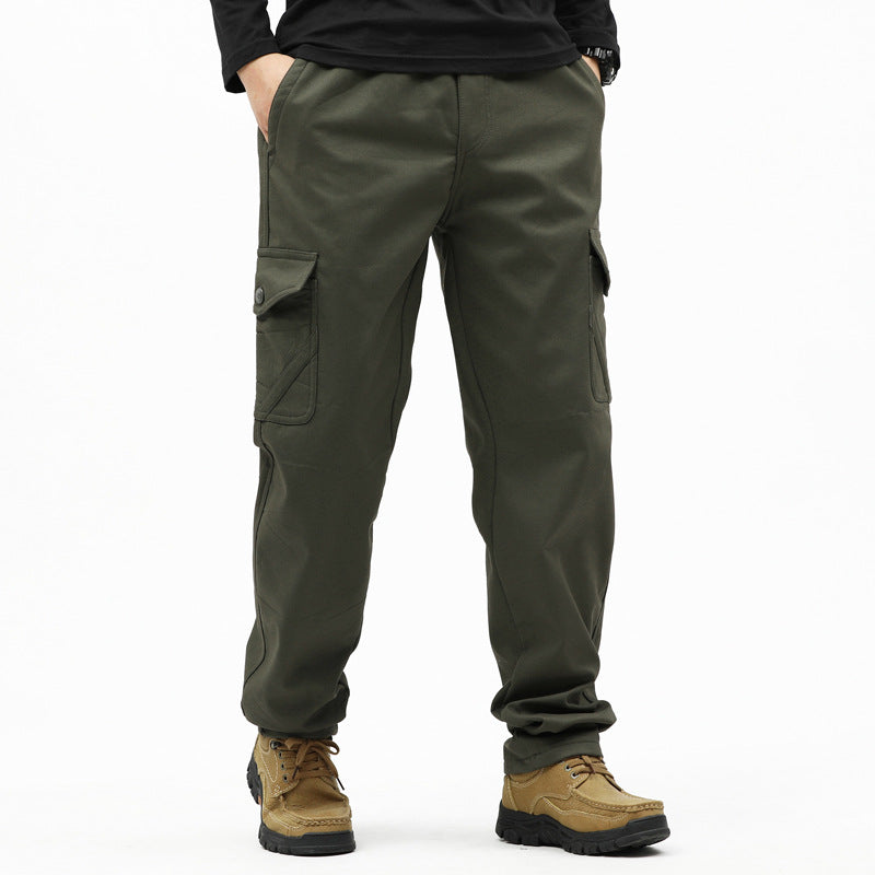 Herren Technische Cargohose mit Thermofutter-Innenbein, aufgesetzten Taschen & verstellbarem Saum Drune