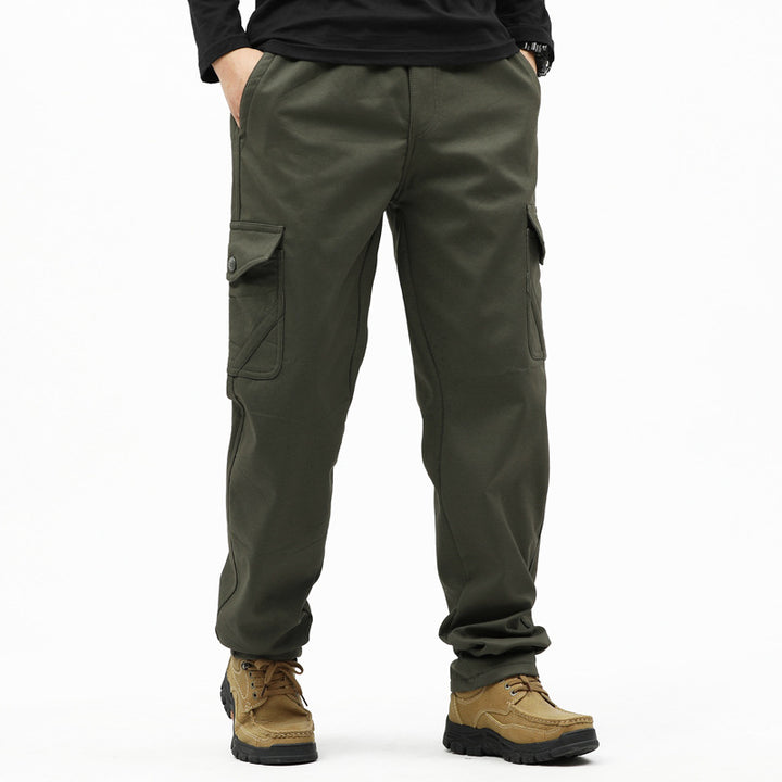 Herren Technische Cargohose mit Thermofutter-Innenbein, aufgesetzten Taschen & verstellbarem Saum Drune
