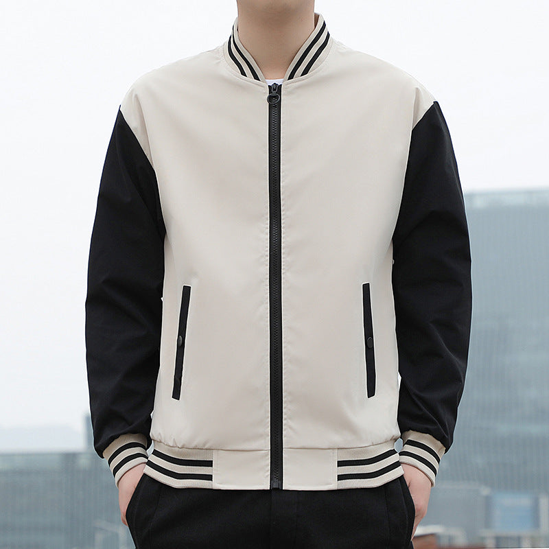 Herren Leichte Übergangsjacke mit Strickkragen Drune
