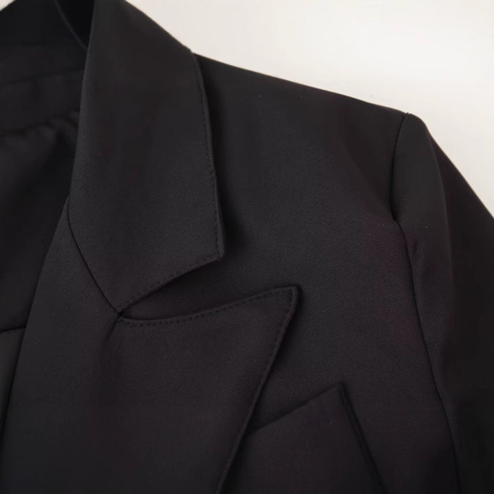Damen elegante Blazerjacke mit schmaler Passform Drune
