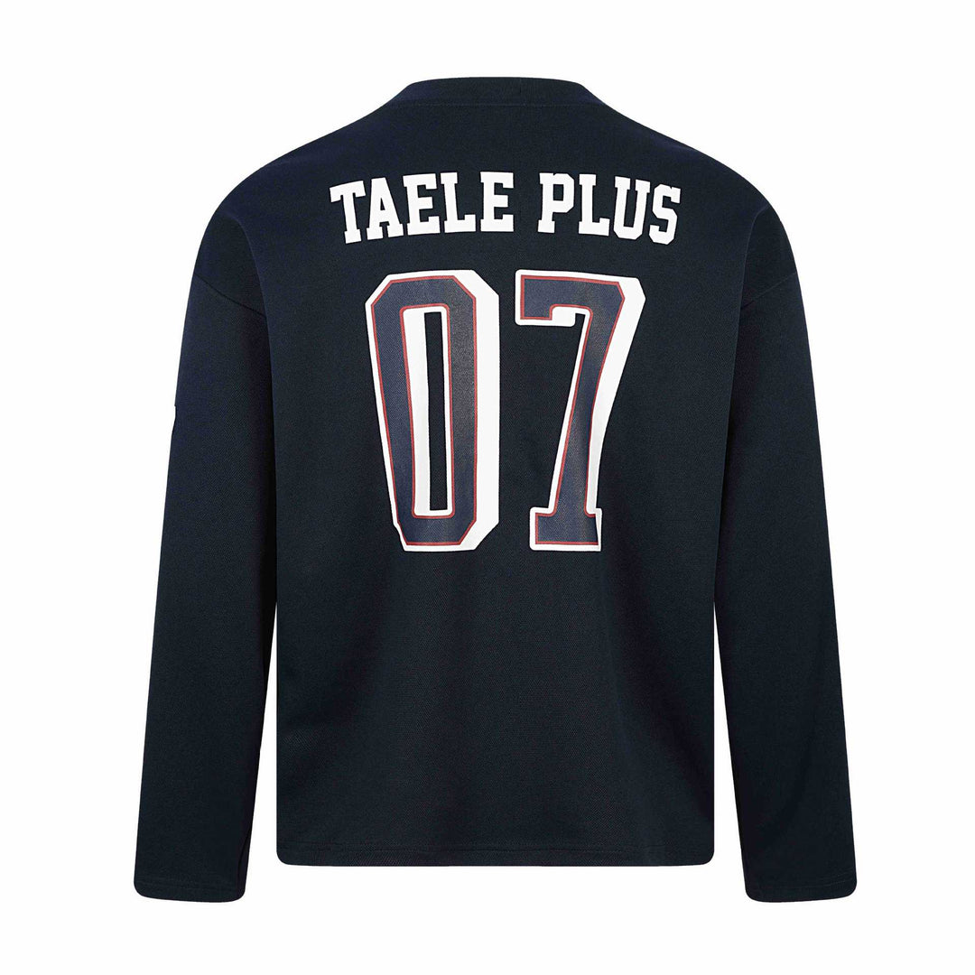 Unisex Sportliches Oversize‑Hockey‑Trikot mit Mesh‑Struktur, Nummernprint und V‑Notch‑Kragen Drune