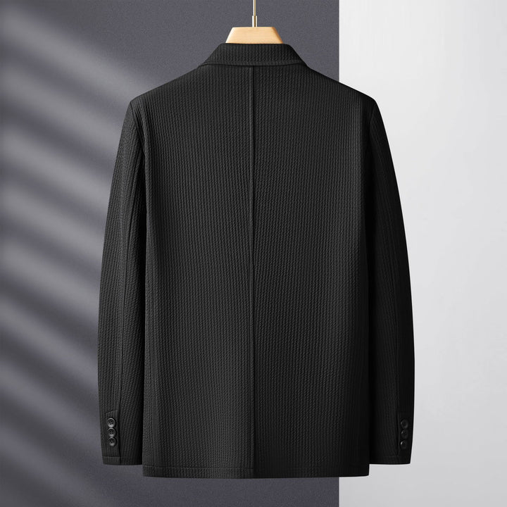 Herren Strukturblazer aus strukturiertem Jersey mit aufgesetzten Taschen Drune