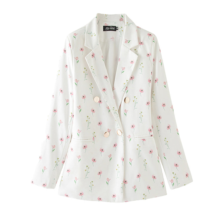 Damen Blazer mit floralem Muster Drune