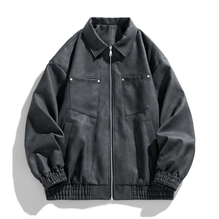 Herren Modische Übergangsjacke mit elastischen Bündchen Drune