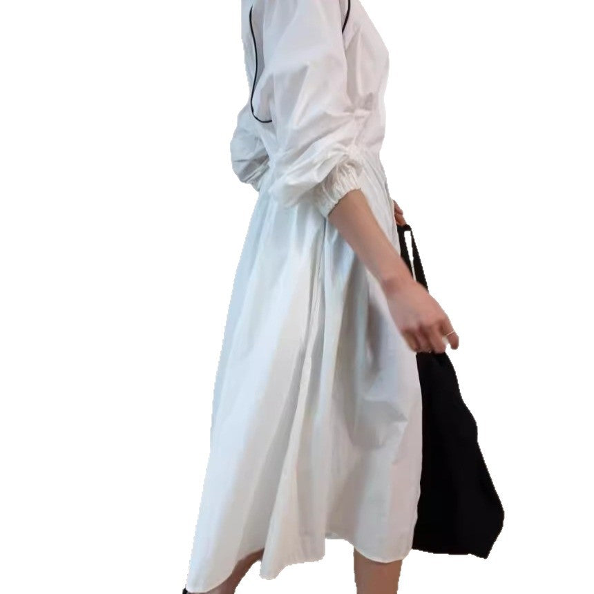 Damen Leichter Windbreaker-Mantel mit taillierendem Tunnelzug und Raglanärmeln Drune