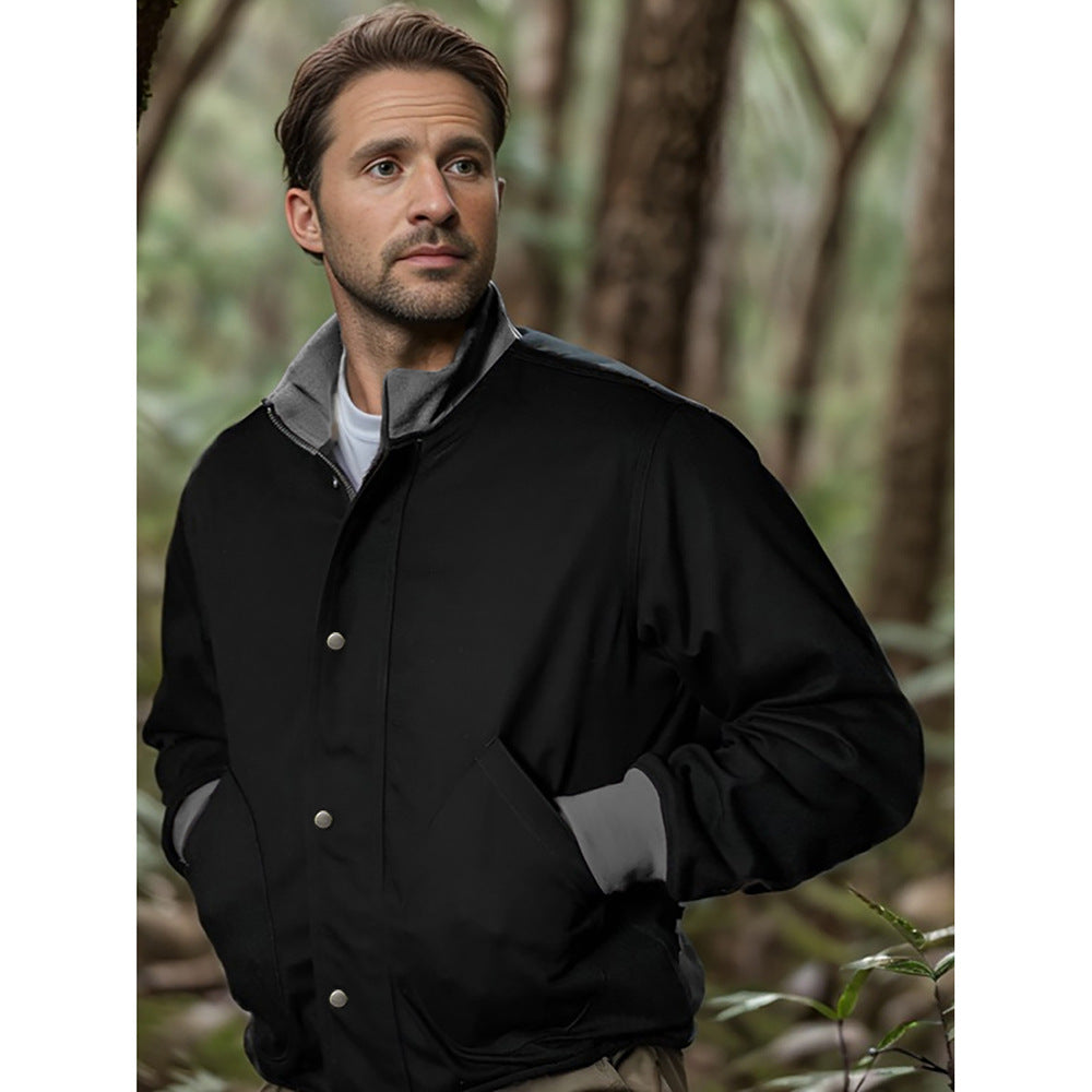 Herren leichte Steppjacke mit praktischen Seitentaschen und modernem Kragen Drune