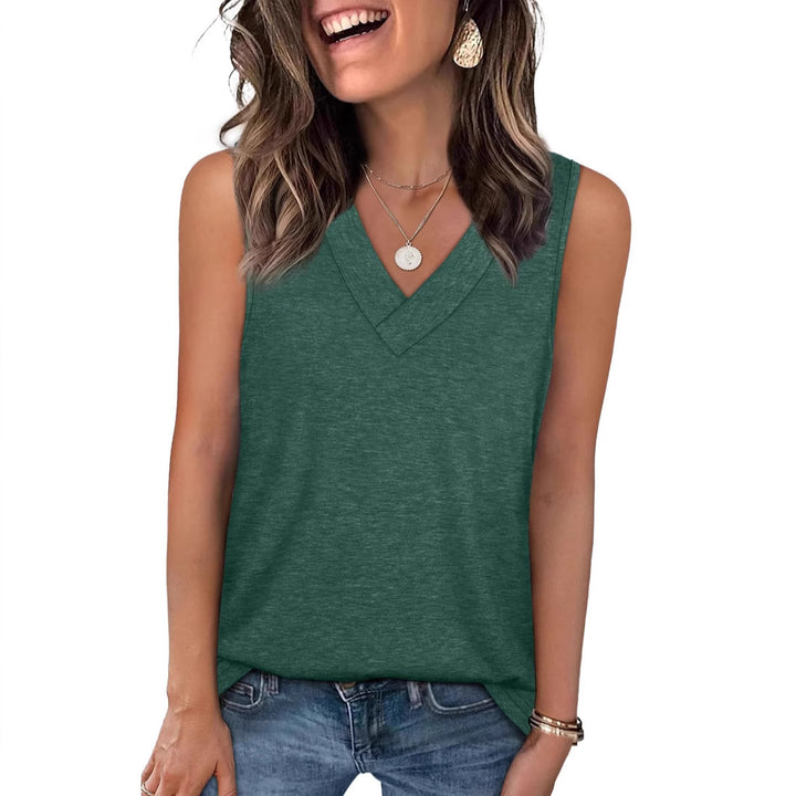 Damen Relaxed Fit V-Ausschnitt Tanktop Drune