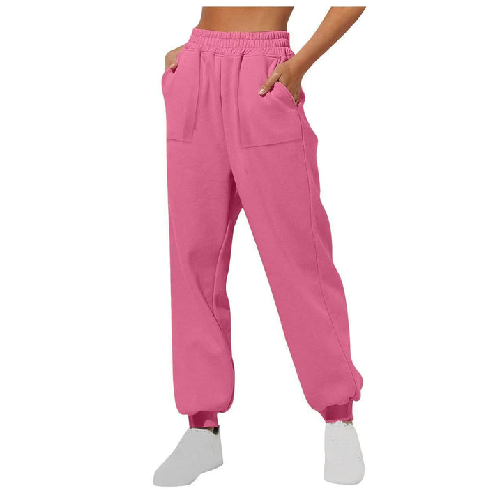 Damen lässige Freizeithose mit hohem Bund Drune