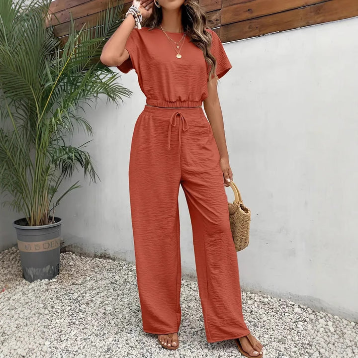 Damen lässiges Two-Piece Lounge-Set Drune