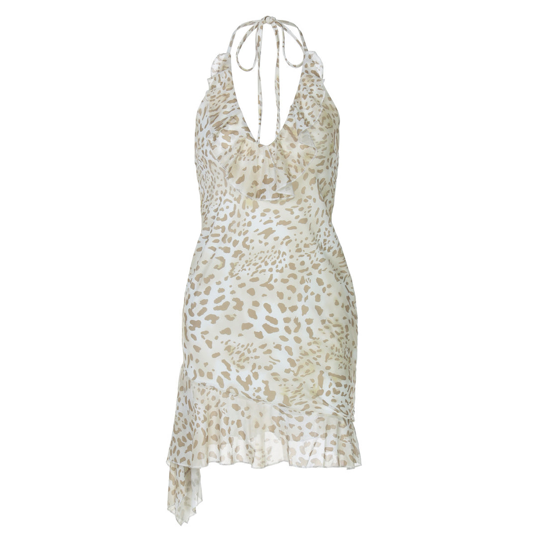 Damen Verspieltes Sommerkleid mit Raffungen und asymmetrischem Saum Drune