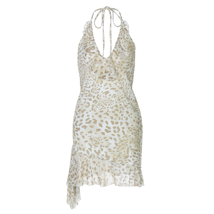 Damen Verspieltes Sommerkleid mit Raffungen und asymmetrischem Saum Drune