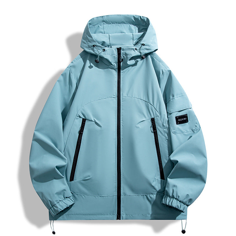 Herren Moderner Allwetter-Hoodie mit Wind- und Wasserabweisender Membran Drune