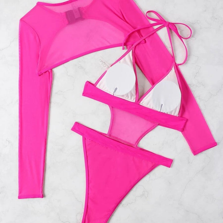 Damen Cut-Out Einteiler Drune