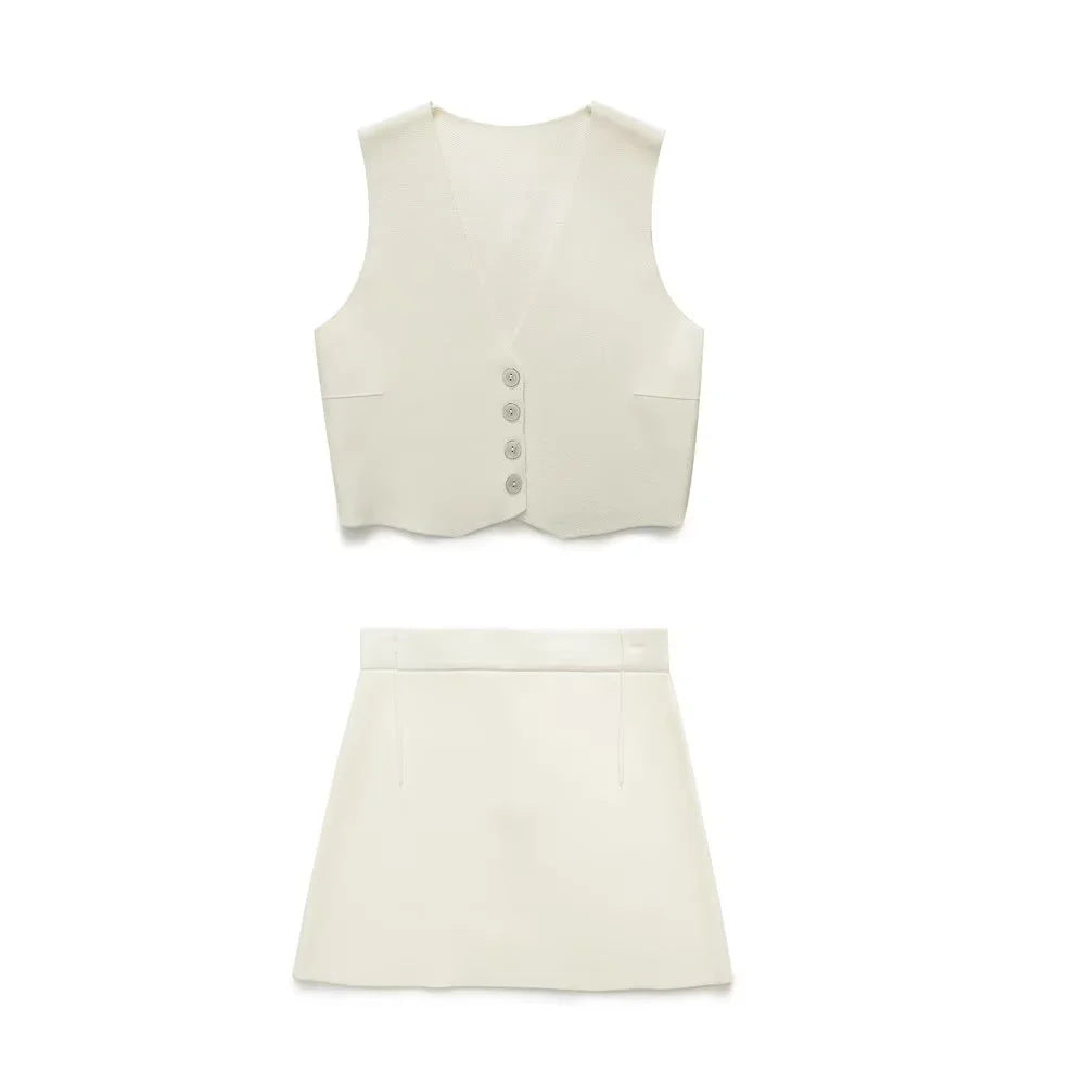 Damen nan kastig geschnittene Cropped-Blazerjacke mit Reverskragen und aufgesetzten Pattentaschen Drune