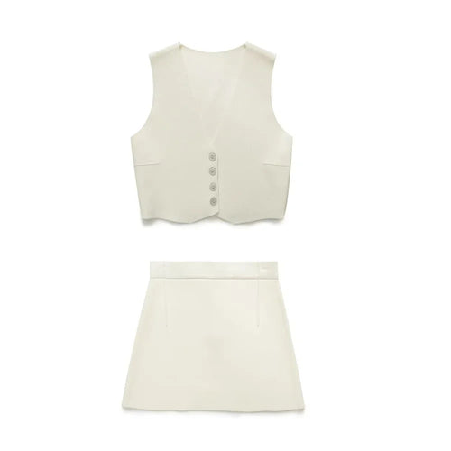 Damen nan kastig geschnittene Cropped-Blazerjacke mit Reverskragen und aufgesetzten Pattentaschen Drune