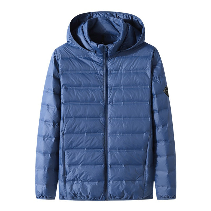 Herren Ultraleichte gesteppte Thermojacke mit Kapuze Drune