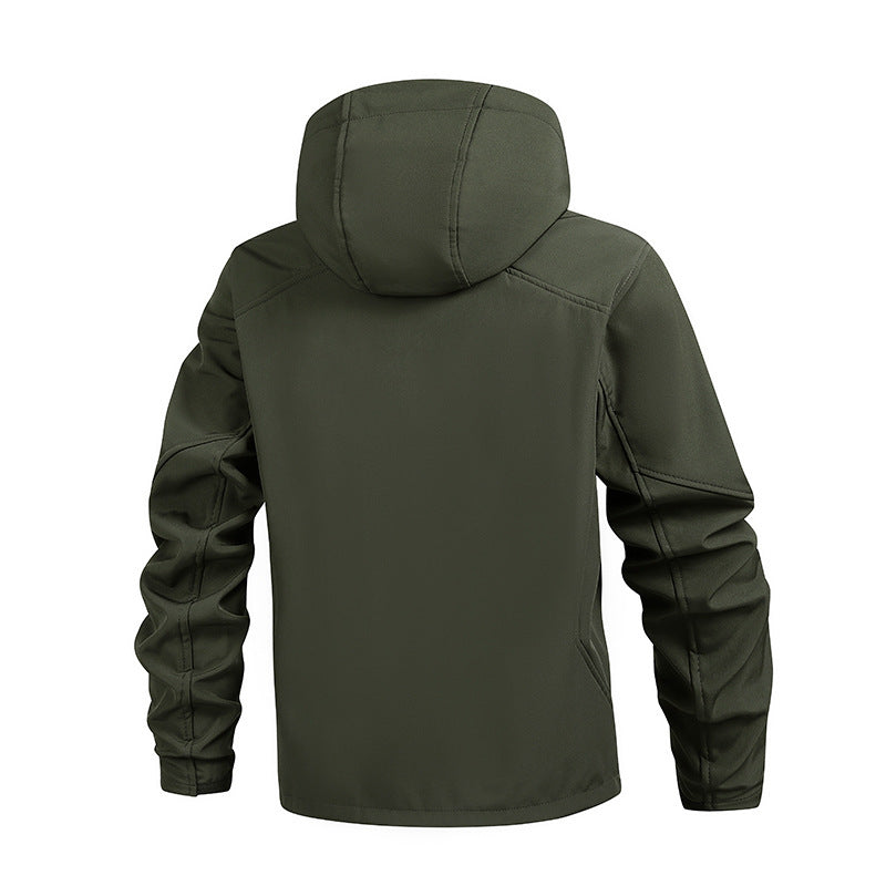 Herren Praktische und Stylische Übergangsjacke mit Kapuze Drune