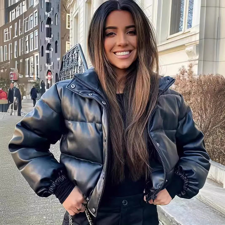 Damen kurzärmlige Daunenjacke Drune
