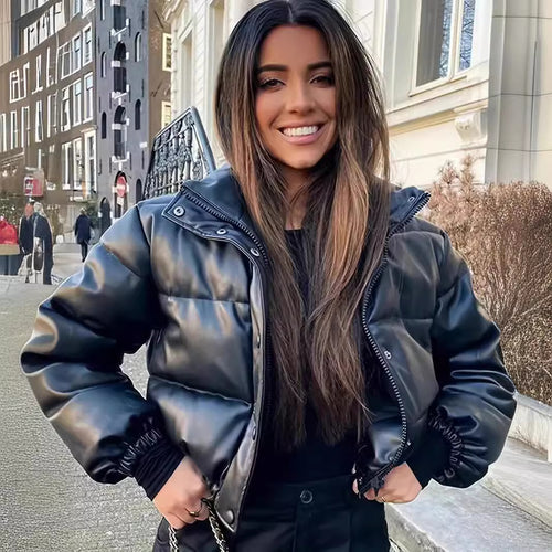 Damen kurzärmlige Daunenjacke Drune