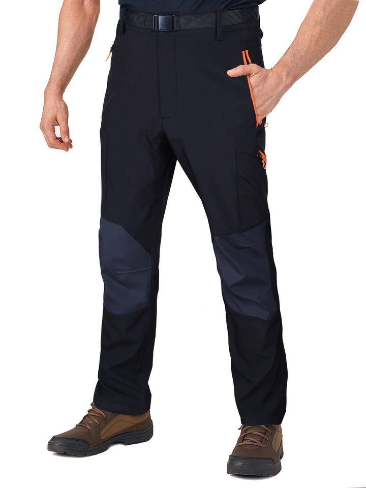 Men's  reinforced articulated hiking work trousers with zip utility pockets and abrasion-resistant knee panels Drune