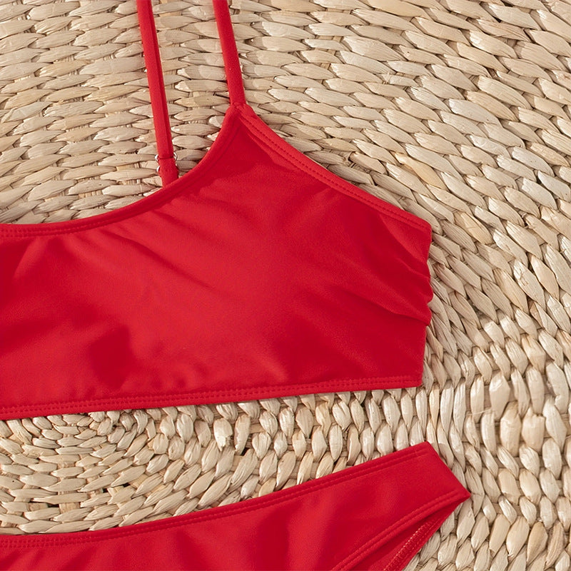 Damen Bikini-Set mit verstellbaren Trägern und hohem Schnitt Drune