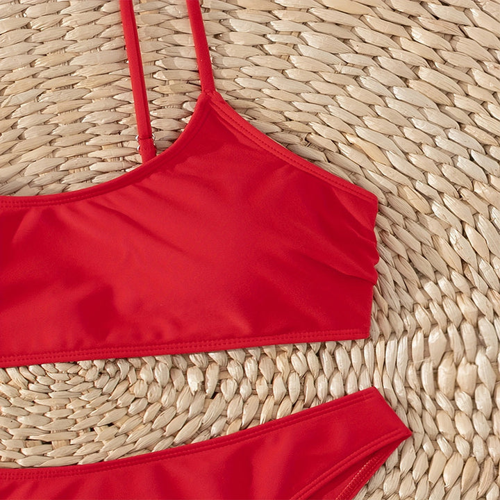 Damen Bikini-Set mit verstellbaren Trägern und hohem Schnitt Drune