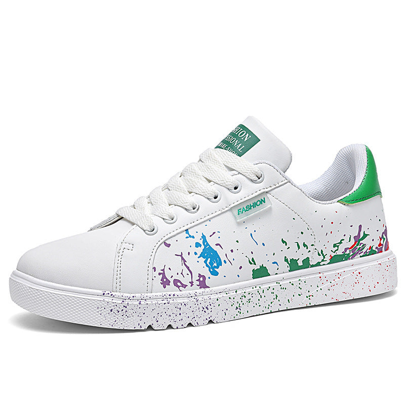 Unisex Freizeit-Sneaker mit Farbspritz-Design und gepolstertem Komfortfußbett Drune