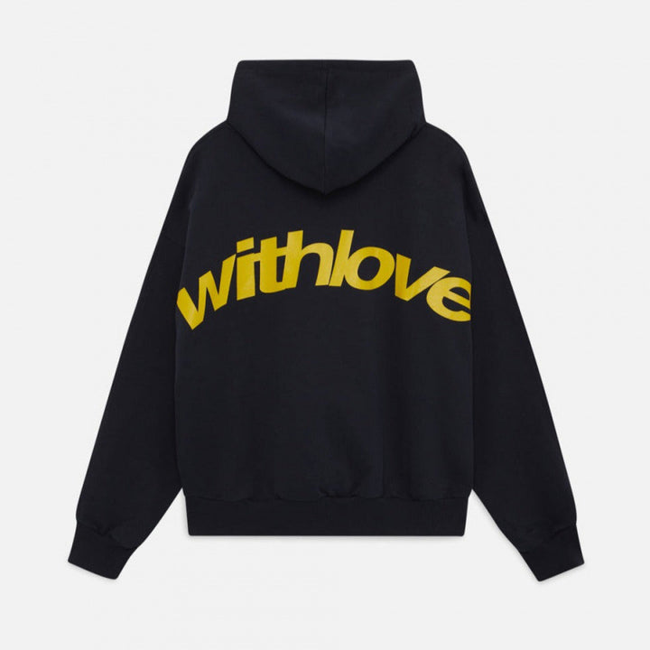 Unisex nan Oversized Kapuzenpullover mit großem Rückenprint und weichem Fleece Innen Drune