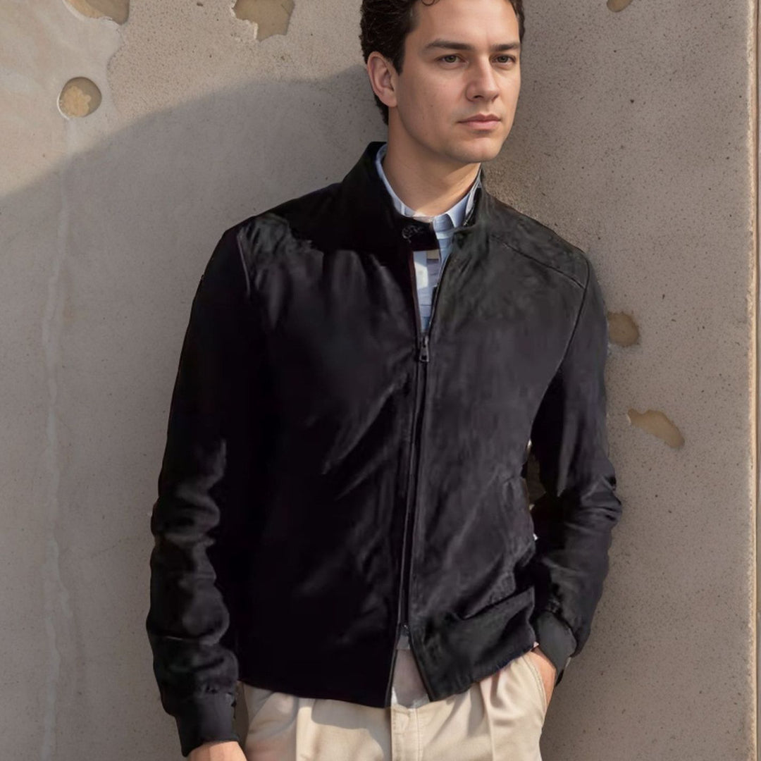 Herren Sportliche Leichte Jacke mit modernem Kragen Drune