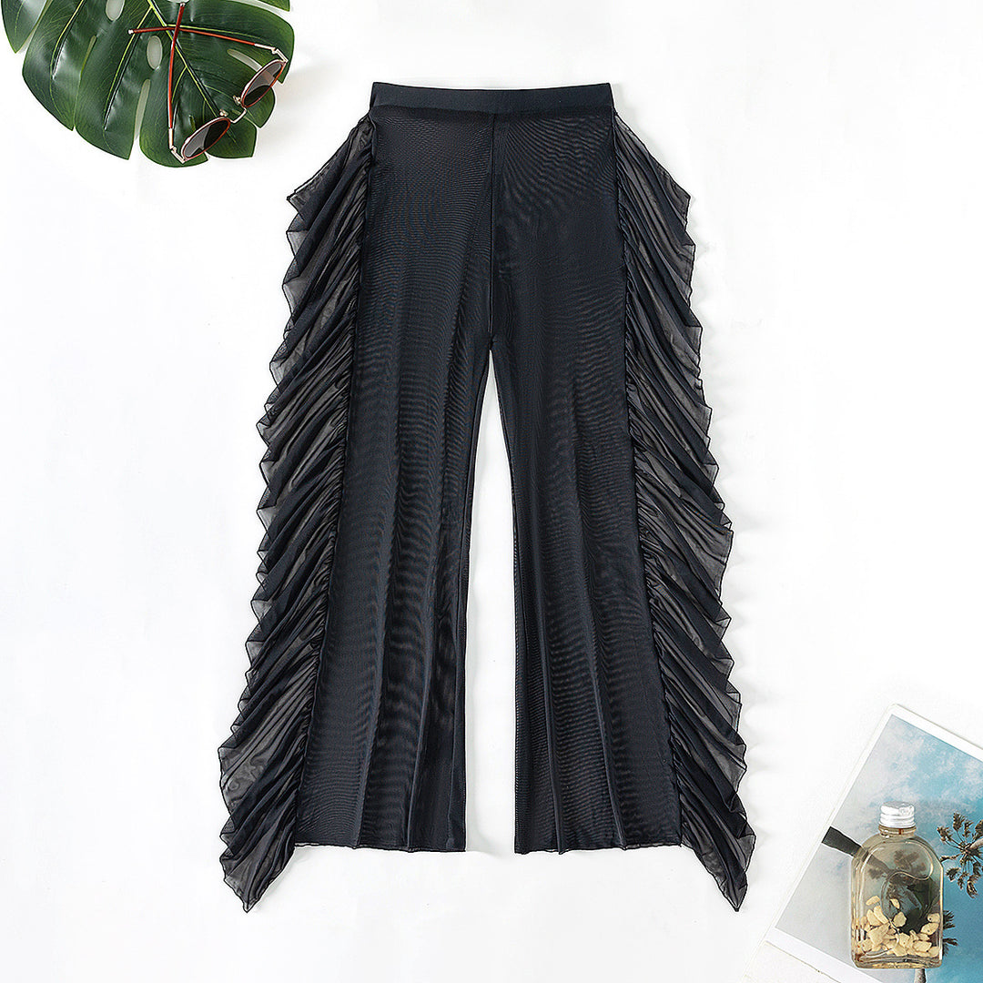 Damen Strandhose mit elegantem Rüschen-Design Drune